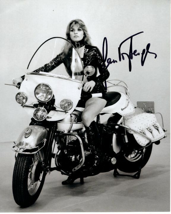 SENTA BERGER signed autographed MOTORCYCLE Photo Poster painting