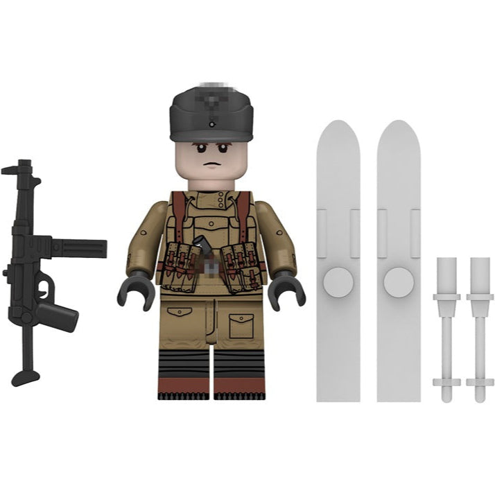 WW2 German Gebirgsjager Soldier (MP40) Custom Military Minifigure Minifigure Bricks monstertoys