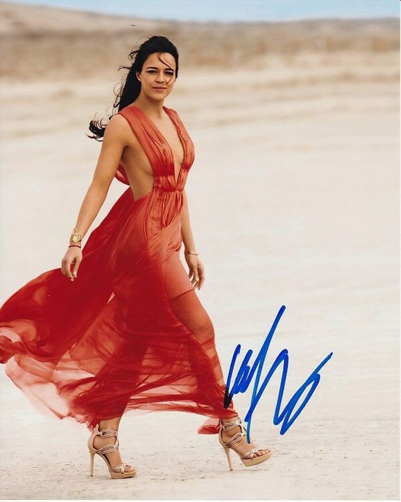 Michelle rodriguez signed autographed Photo Poster painting