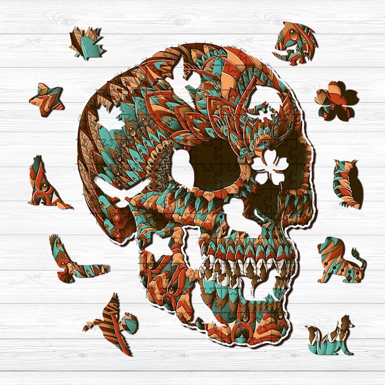 Skull Wooden Jigsaw Puzzle