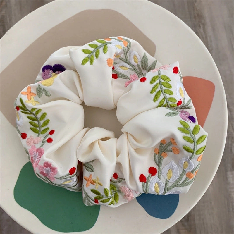 Elegant Minimalist Women’s Flower Cloth Hair Tie