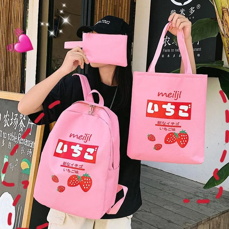 Love Strawberry Backpack SP14152