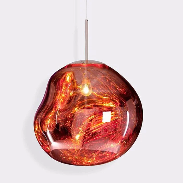 Glass Pendant Lamp Dia 15cm/20cm/27cm Creative Hanging Lamp With Adjustable Cable Bedroom Living Room Pendant Light