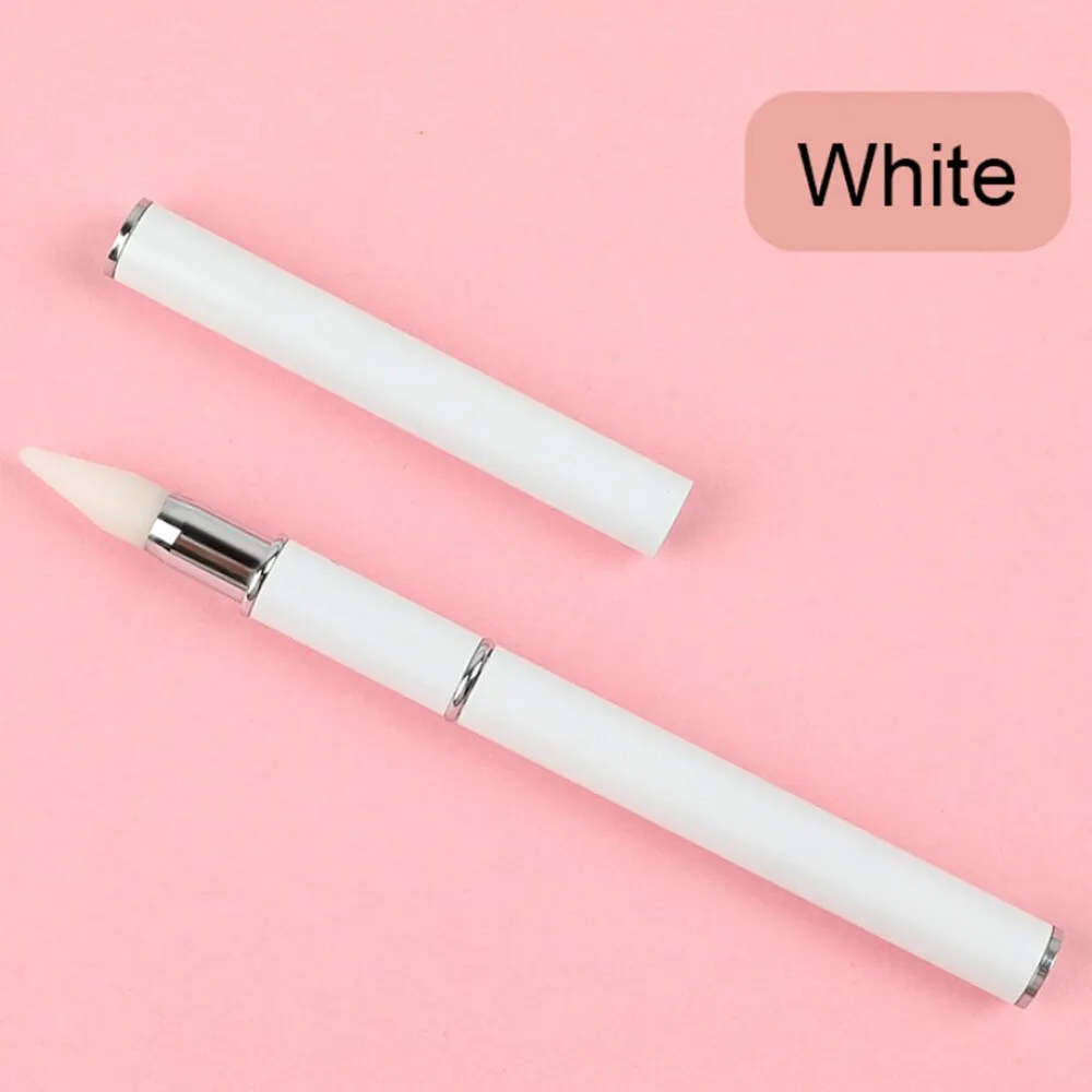 1PC Dual-Ended Nail Art Dotting Crystal Pen picking up Rhinestones Gems Sticky Wax Pencil DIY Tools Diamond Picker Pen-Nail Inspo
