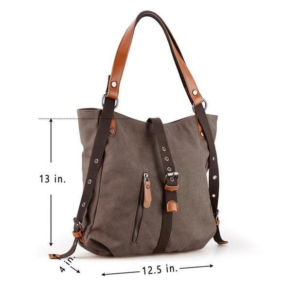 canvas tote backpack