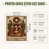 Fireplace Cat DIY 11CT 3 Strand Stamped Cross Stitch Kit for Adults 40x50cm tapestrymarket