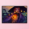 【Limited Stock Sale】Full Embroidery Eco-cotton Thread 11CT Printed Witch Cross Stitch Kit Artwork
