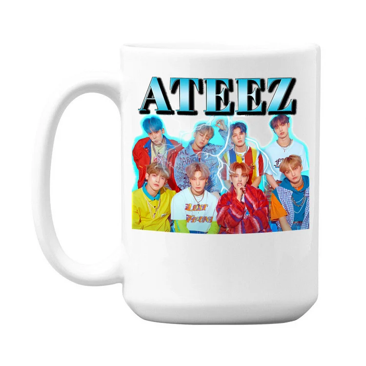 Ateez Cartoon Character Mug Cup officialateezshop