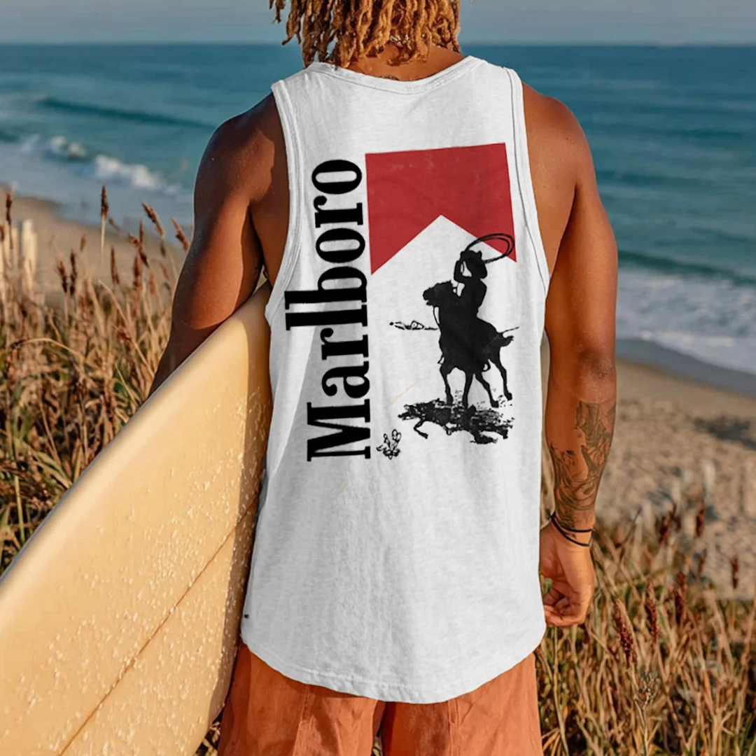  Surf Style Graphic Tank Top for Men