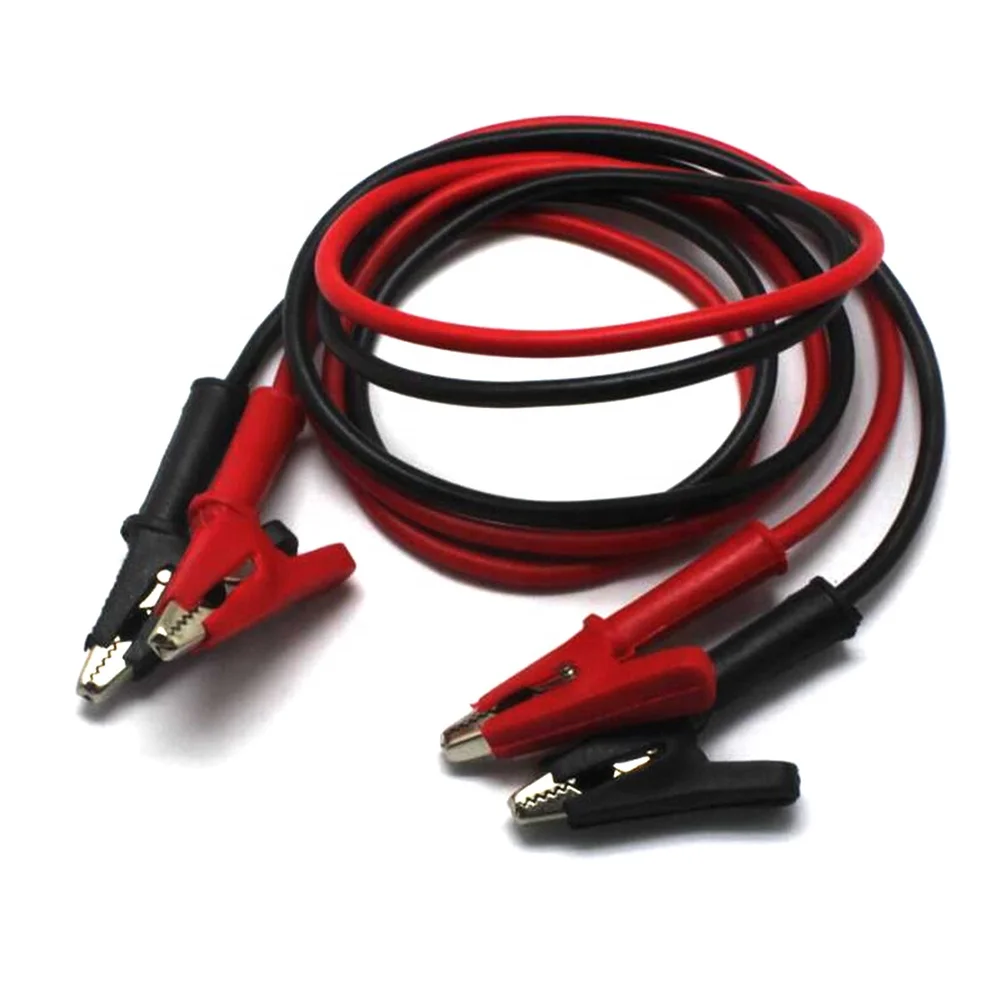 Electrical Test leads 1500V 10A High Voltage Alligator Clip Cables Double-Ended Alligator Clip Cord Silicone Line
