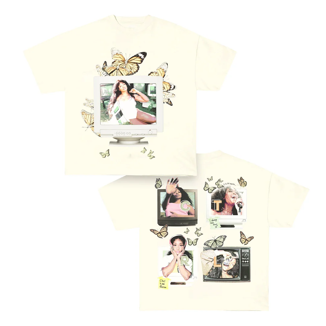 【Buy 5 Get 1 Free & Free Shipping】Trendy butterfly personalized printed short-sleeved T-shirt