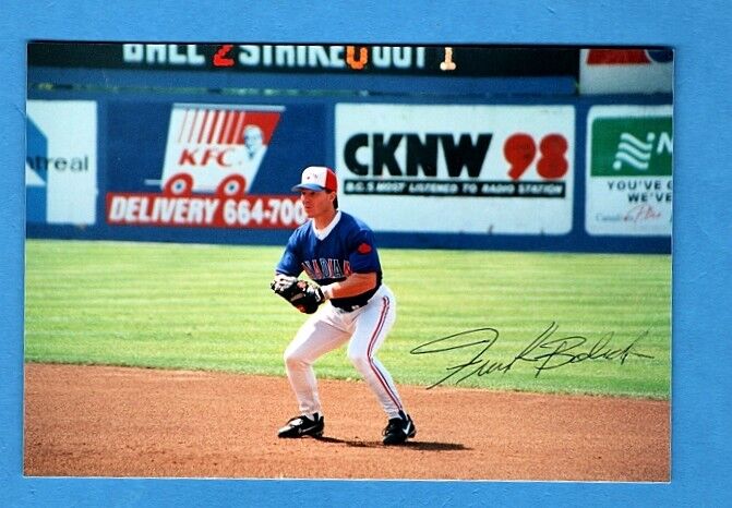 1997 FRANK BOLICK-PCL-VANCOUVER CANADIANS AUTOGRAPHED 4X6  COLOR Photo Poster painting