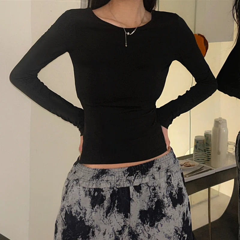 Uveng Uveng Winter Hot Style Fashion Sexy Fresh And Sweet Slim Versatile T-Shirt Jacket Female