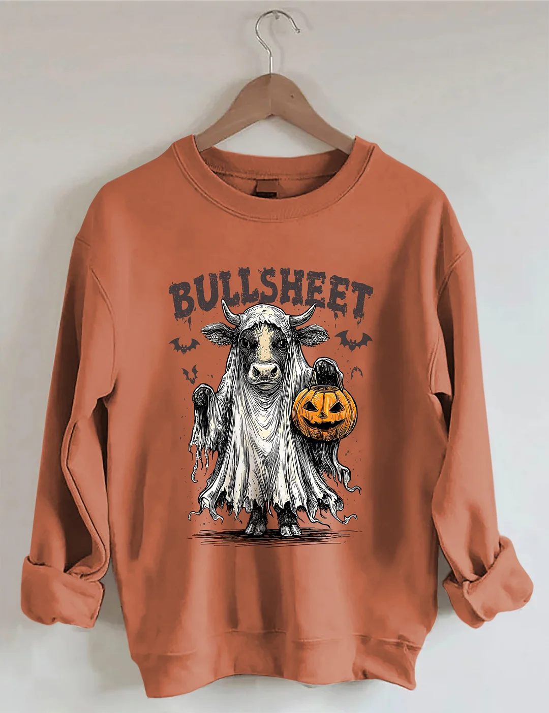 Retro Bullsheet Halloween Sweatshirt