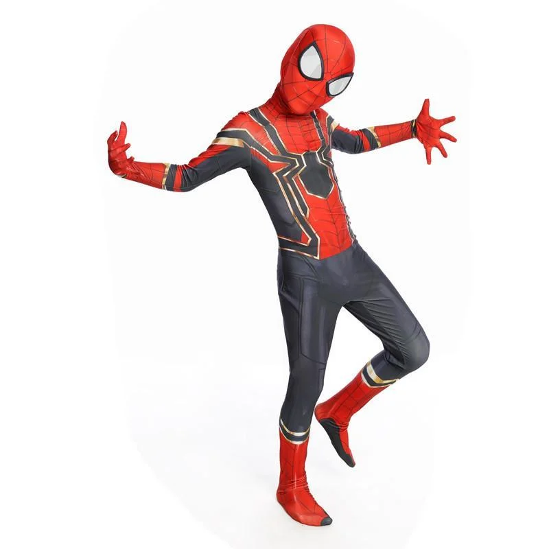 Kid's Halloween Superhero Spiderman Cosplay Jumpsuit Bodysuit