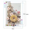 30 * 40CM - spezielle geformte Diamantmalerei - Papierquilling Blume
