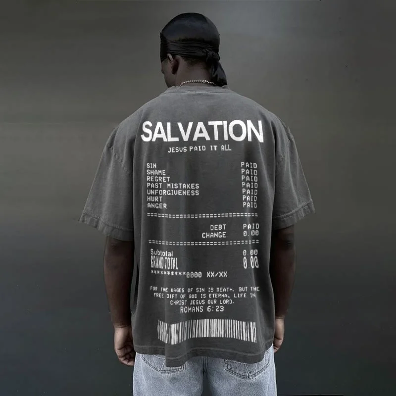Outletsltd Jesus Paid It All Print T-shirt