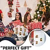6PCS  Elf Reindeer DIY Pearl Diamond Painting Christmas Fridge Magnets, Sparkling Rhinestone Refrigerator Magnet Craft Kit for Home Decor & Gifts
