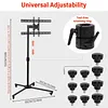 [US Local Warehouse] Near Infrared Light Stand with Wheels 44 Lb Load Capacity Red Light Stand Angle Height Adjustable Lamp Holder Gift Idea for Mom Women Wife Sister Girlfriend
