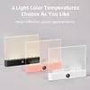 Book Light Rechargeable Clear LED Flat Reading Light with 3 Colors & Timer Dimmable Panel Plate Lamp Funny Gifts for Readers Kids Women Men