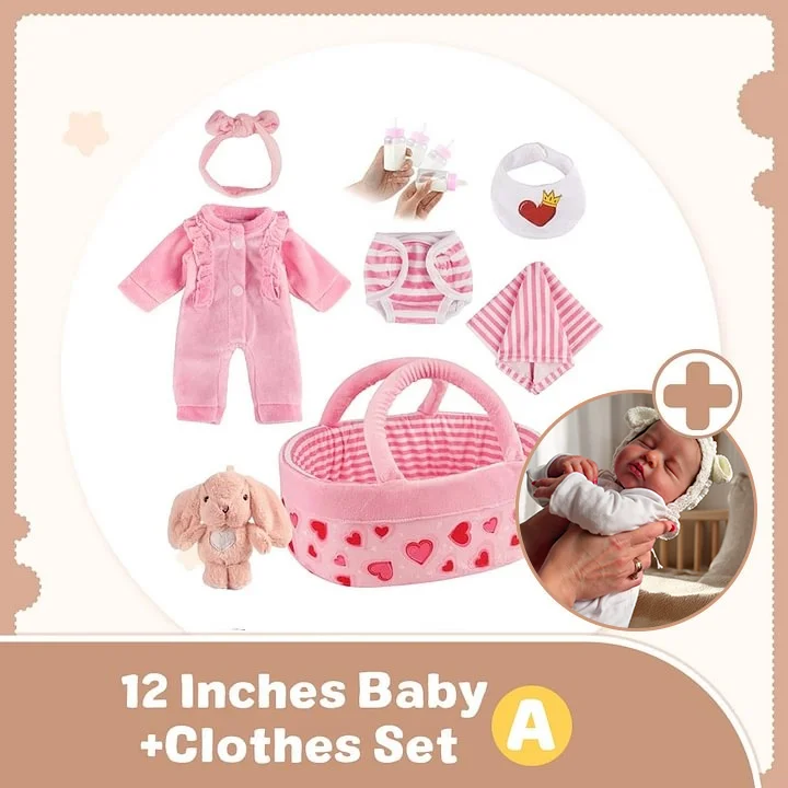 [3-7 Day Delivery] [⏰Limited Time Discount] 12"&16" Full Liquid Solid Platinum Silicone Baby Doll, No Joint More Flexible Realistic Reborn Baby with Realistic Belly Button and Birth Mark Rebornartdoll® RSAW-Rebornartdoll®