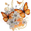>SALE<5D DIY Partial Special Shaped Drill Diamond Painting Butterfly Decor 30x30cm