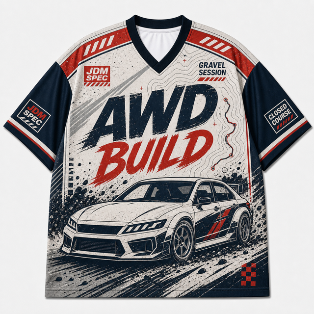 Techwear JDM Racing 010 SINGLE V3 Short Sleeve Jersey