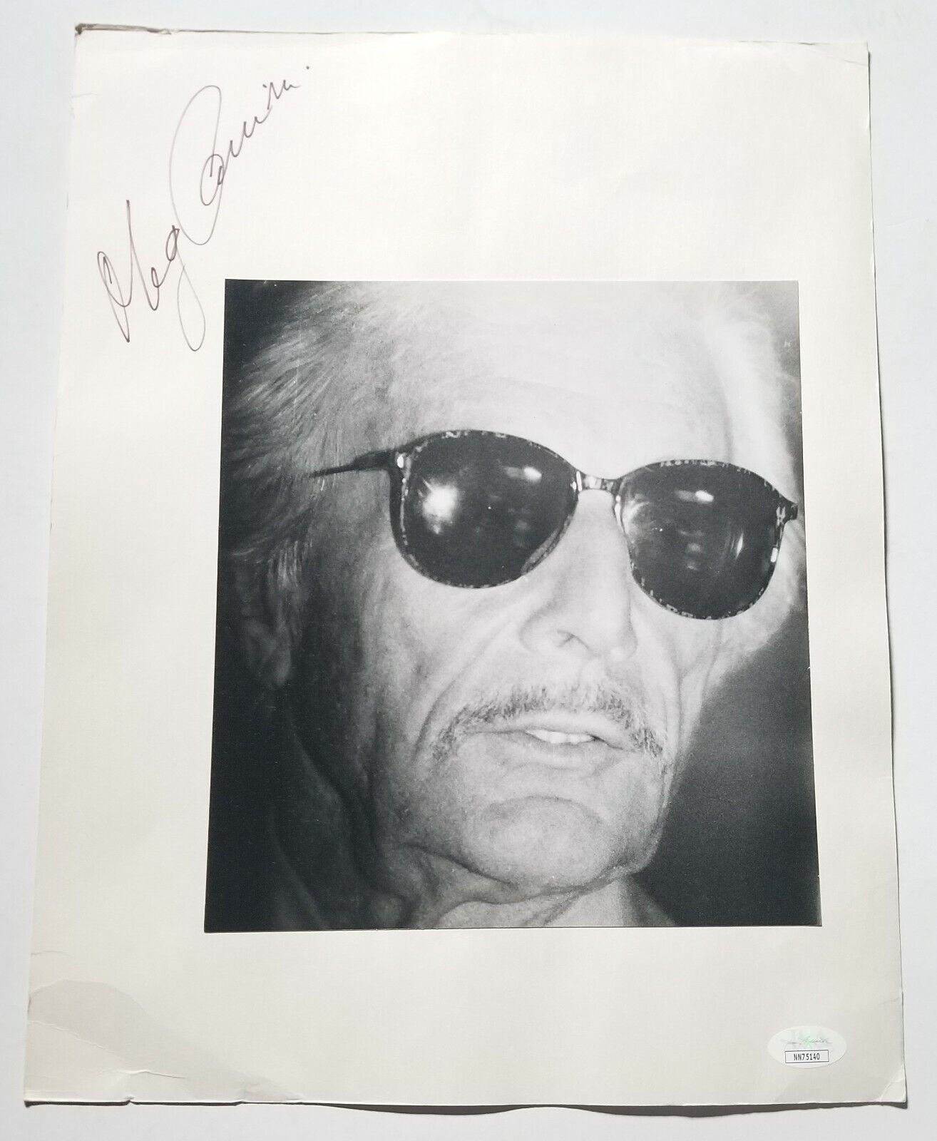 Oleg Cassini Fashion Designer REAL SIGNED P. Rankin Smith Original Photo Poster painting JSA COA