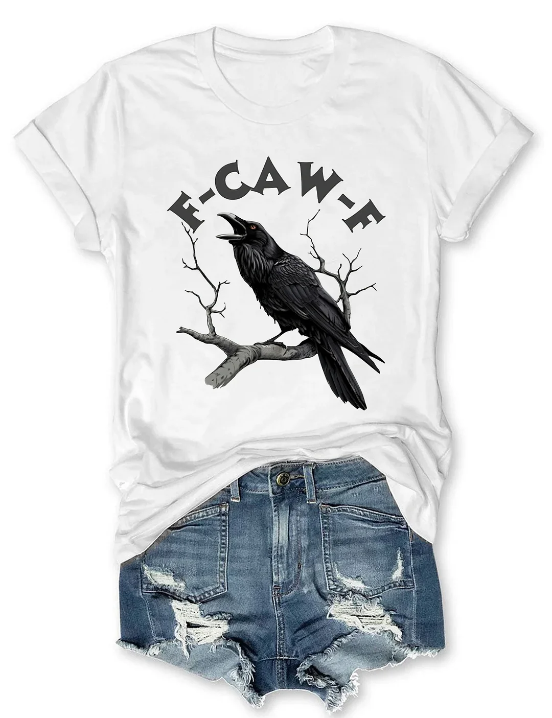F-Caw-F Funny Crow T-shirt