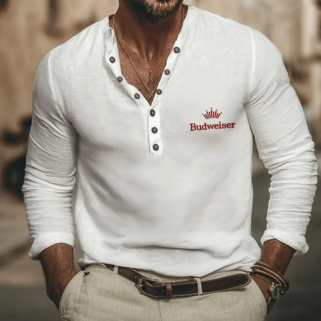 Stylish Henley Shirt For Men