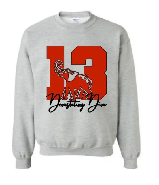 Fashion printed crew neck Pullover Sweatshirt sweater