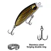 5pcs Mixed Colors Minnow Fishing Lures Artificial Hard Bait Wobbler Fishing Bait