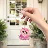 6Pcs DIY Diamond Painting Owl Keychain