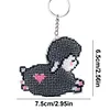 Grey Sheep DIY Beads Needlework Keychain Craft Mosaic Beads Embroidery Keyrings