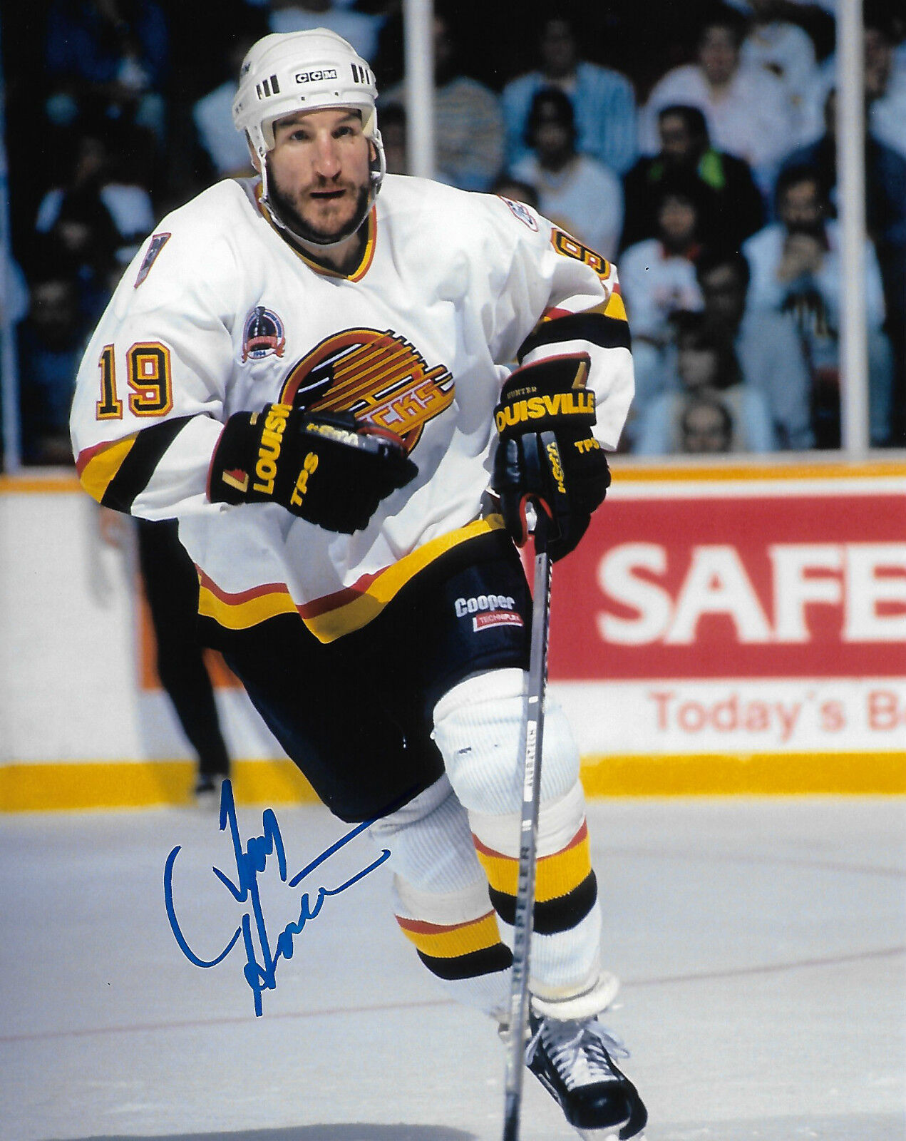 Vancouver Canucks Tim Hunter Autographed Signed 8x10 Photo Poster painting COA D