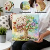 DIY Pearl Painting Four Seasons Tree for Home Decor with Frame(25x25cm)