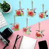 6pcs DIY Diamond Painting Keychain  | Hummingbird（Single Side）