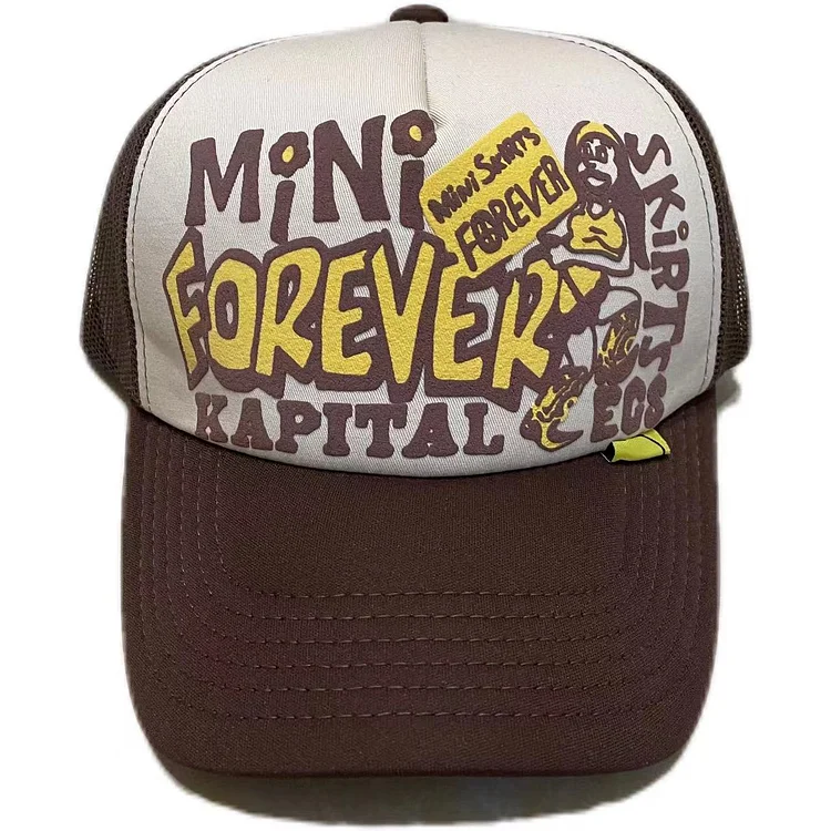 Kapital 2023 Mens Womens LEGS MiNi SKiRTS FOREVER Hat Cap Snapback embroidery cap casquette baseball hats Mesh Sponge #608