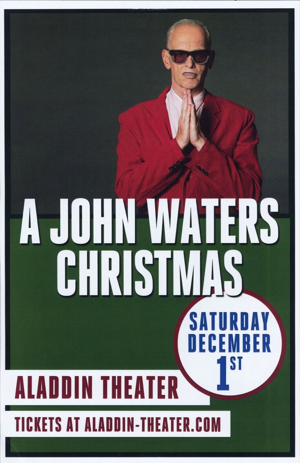 JOHN WATERS 2018 Gig POSTER Portland Oregon Spoken Word