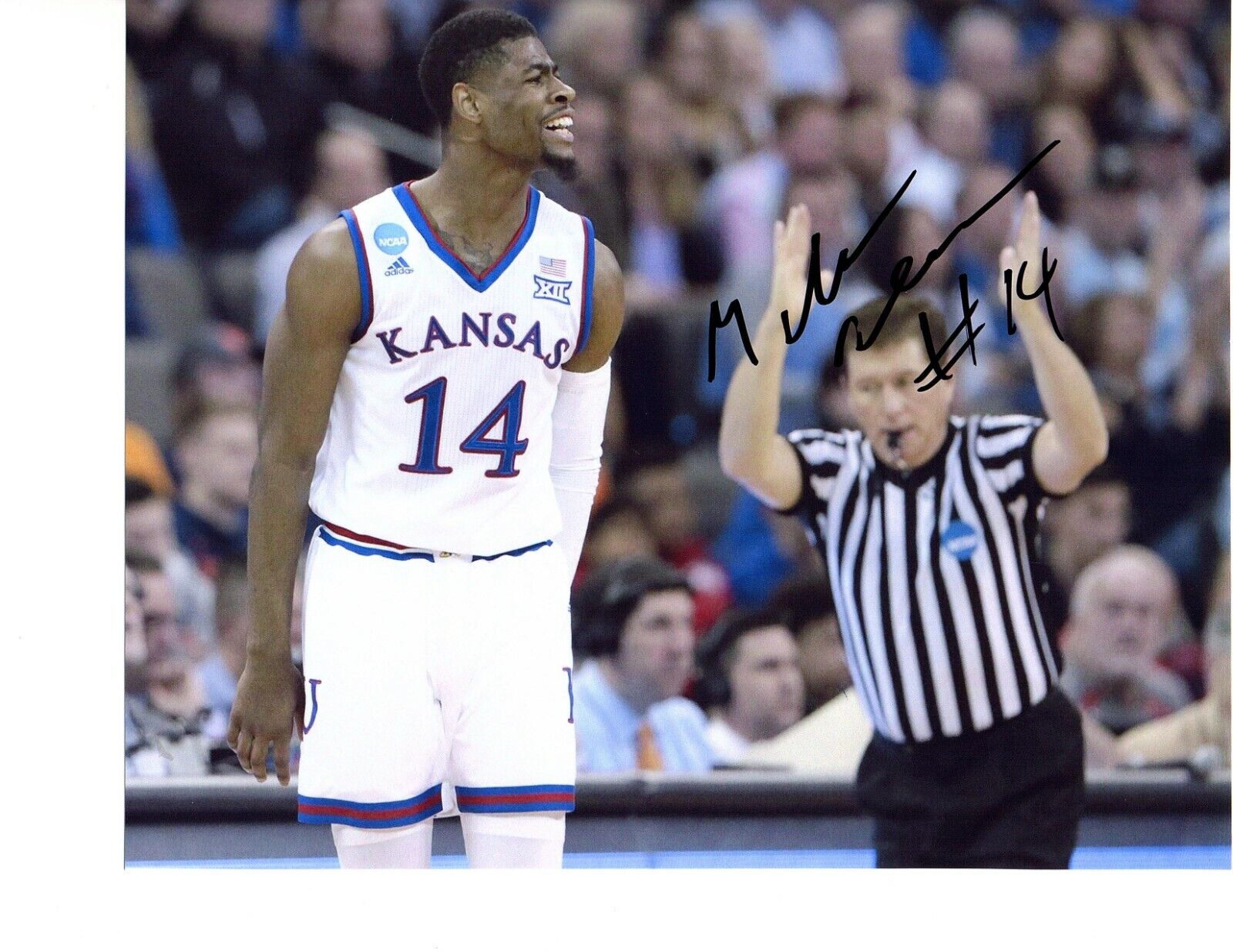 Malik Newman Kansas Jayhawks signed autographed 8x10 Photo Poster painting basketball KU e