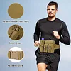 Taktisch Hüfttasche mit Flaschenhalter Militärisch Bauchtasche Wasserdicht Gürteltasche MOLLE Wasserflasche Halter Multifunktional für Damen Herren Wandern Laufen Camping Trekking, Schwarz