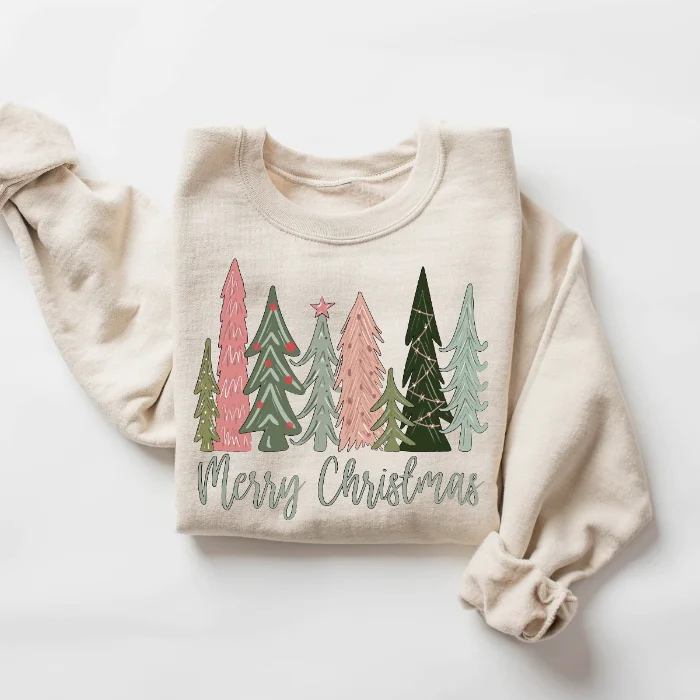 Merry Christmas Tree Sweatshirt,Winter Shirt, Christmas Gift