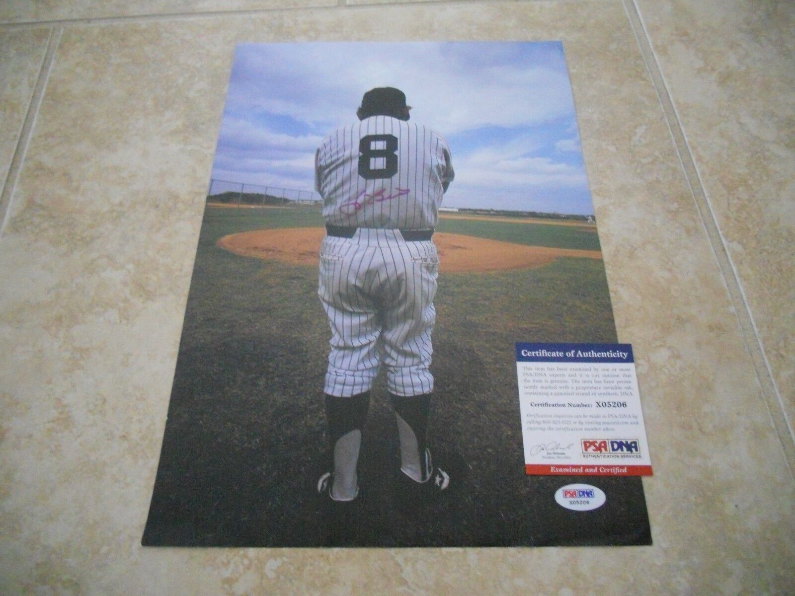 Yogi Berra NY Yankees Signed Autographed 10x14 Magazine Photo Poster painting PSA Certified F5