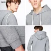 Selected Brand elastic solid color casual cotton 79% hooded pullover hoody |41734D506