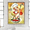 Diamond Painting -DIY Round Drill Cooking Girl Spoon