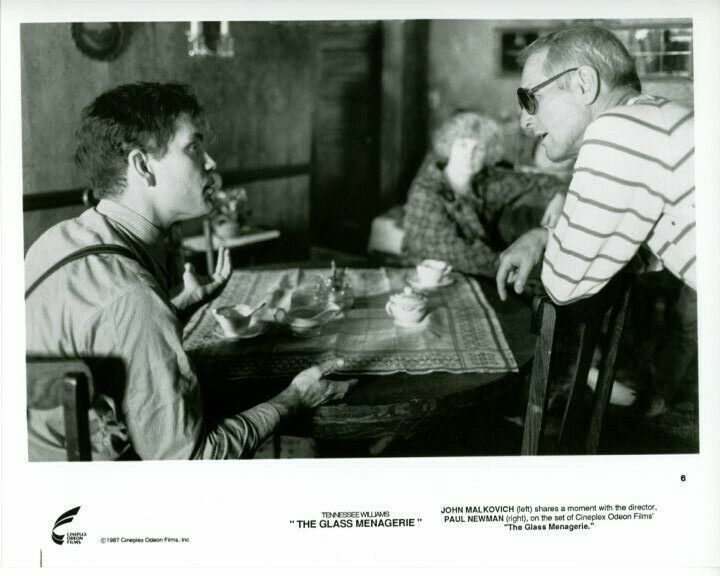 John Malkovich Paul Newman The Glass Menagerie Original Press 8X10 Photo Poster painting