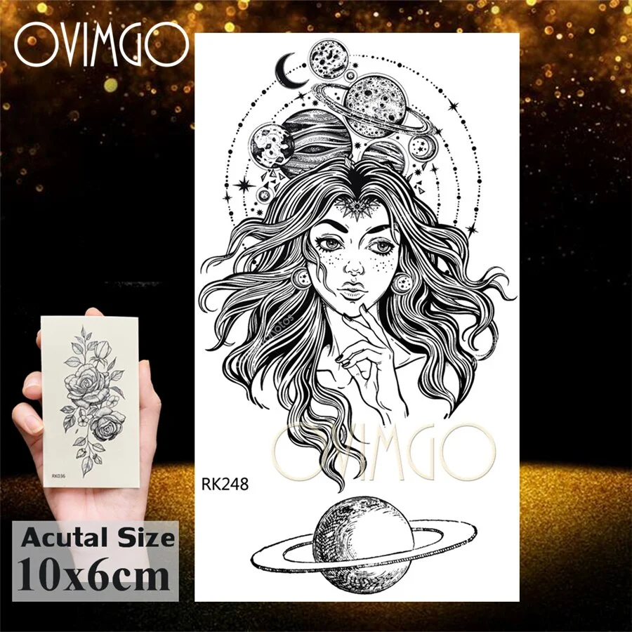 Sdrawing Sexy Kiss Haert Star Temporary Tattoos Paste Paper Body Art Arm Beck Fake Tatoo For Men Women Disposable Tattoo Sticker