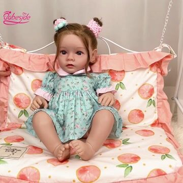 Babeside Quiet Reborn Baby Daisy 20'' Toddler Girl Emotional Comfort Companion with Warming Cuddles Body