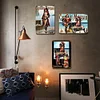 3PCS capitaine bi&egrave;re - Panneaux en &eacute;tain m&eacute;tallique(20*30cm/30*40cm) - Bi&egrave;re