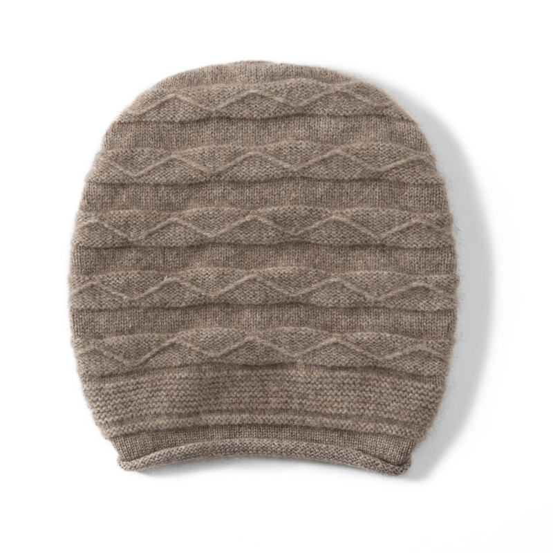 100% Cashmere Thermal Beanies Versatile Style REAL SILK LIFE